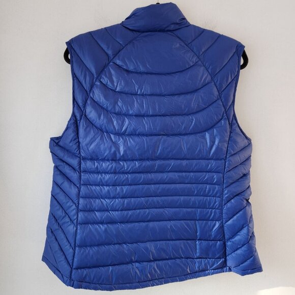 Bernardo Goose Down Puffer Vest Blue Hiking Lightweight Women's XL - Picture 2 of 7